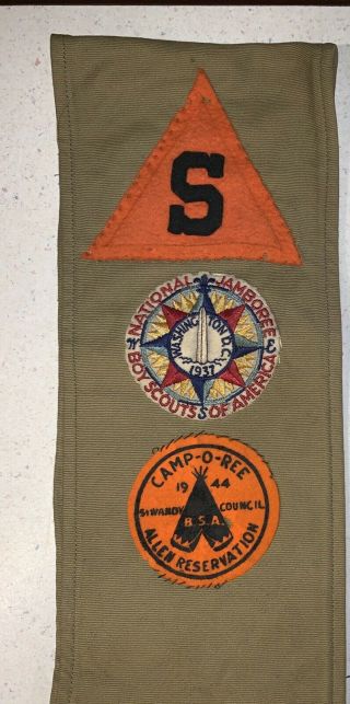 Boy Scout Camp Siwanoy Ny Merit Badge Sash AP Trail Patch Very Rare Sash 4