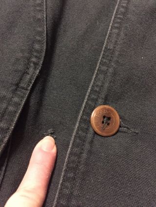 L.  L.  Bean Mens VINTAGE Barn Chore Coat Jacket GREEN Removable Liner Primaloft XL 7