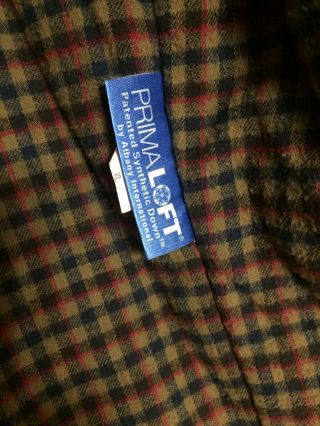 L.  L.  Bean Mens VINTAGE Barn Chore Coat Jacket GREEN Removable Liner Primaloft XL 8