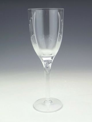 Vintage Lalique Glass Angels Design Clear & Frosted Wine Glass - Lovely