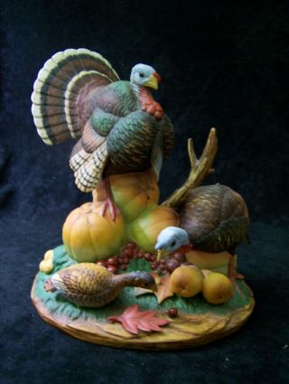 Vintage Ceramic Wild Turkey Figurine - Andrea By Sadek - 8904