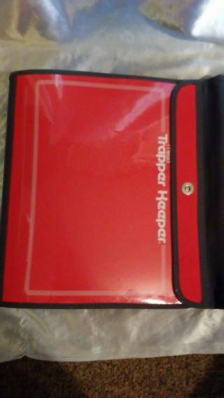 Vintage Mead Trapper Keeper Red & Gray Soft Shell