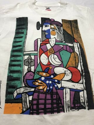 Vintage 90’s Single Stitch Picasso T Shirt Art Tee