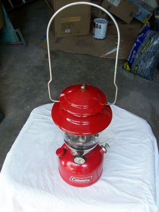 Vintage Red Coleman Camping Lantern