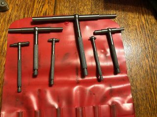 Vtg Starrett No S579H Set of Six Telescoping Gages 5/16 to 6” INCHES In Org Box 6