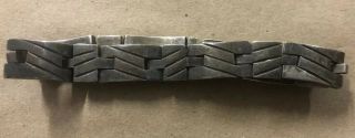 Vtg Heavy Thick Link Mexico 950 Silver Bracelet 67.  73 Grams 8.  25” (D20) 3