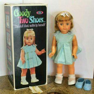 Vintage Ideal " Goody Two Shoes " 19 " Doll 1965 W/ Box