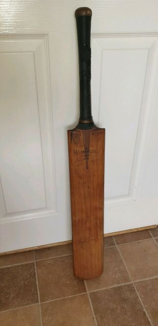 Vintage Short Handle Nicolls The Hammond Autograph Extra Special Cricket Bat