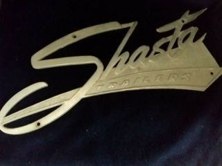 Vintage Shasta Trailer Emblem Badge Nameplate