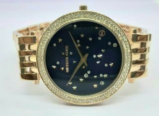 VINTAGE Women ' s MICHAEL KORS MK - 3728 Rose Gold Tone Quartz Wrist Watch 2