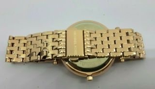 VINTAGE Women ' s MICHAEL KORS MK - 3728 Rose Gold Tone Quartz Wrist Watch 7