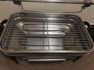Vintage Faberware Open Hearth Electric Broiler Rotisserie Grill 455N 3