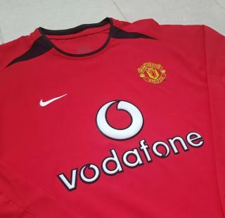 Rare Manchester United 2002 - 2004 Long Sleeve Home Football Shirt BNWT Deadstock 2