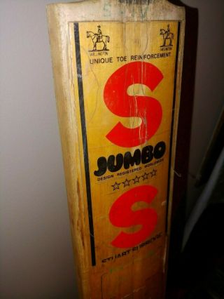 Vintage Stuart Surridge Ss Jumbo Cricket Bat