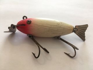 Old Vintage Creek Chub Deluxe Wagtail Chub Wooden Fishing Lure