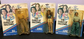 Vintage 1981 Mego Set Of 3 The Dukes Of Hazzard 8 " Action Figures Dolls Nip