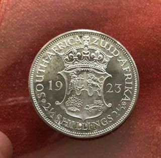 South Africa 2 1/2 Shillings 1923 Proof Rare