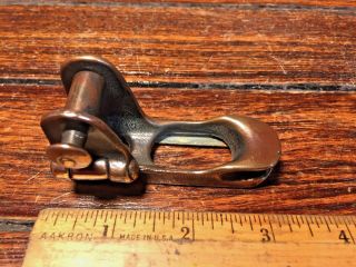 Vintage Bronze Merriman Unique Spring Loaded Clew Outhaul For 5/8 " ? Track
