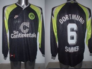 Borussia Dortmund Sammer Adult L 44 " Shirt Jersey Trikot Football Soccer Vintage
