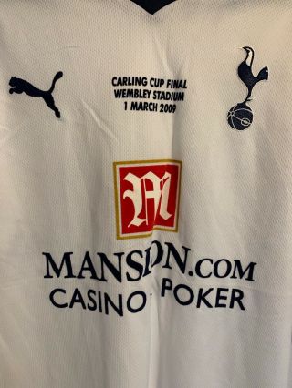 tottenham hotspur Spurs shirt Vintage Puma size M Calling Cup 4