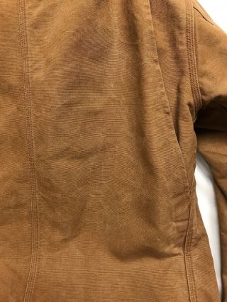 Vintage Carhartt Illinois Bell Blanket Lined Brown Chore Jacket Mens XL/2XL 8