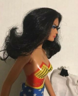 Vintage Mego 1970s Wonder Woman Lynda Carter 12” Doll With Diana Prince Outfit 5