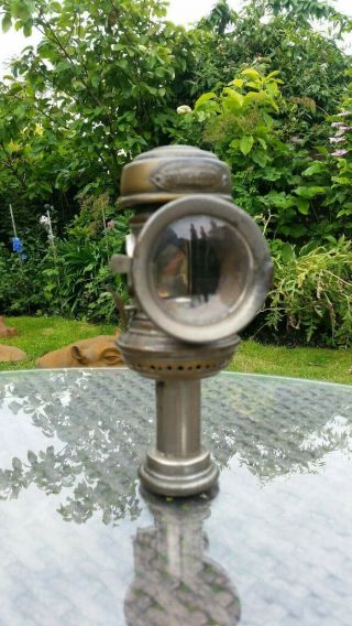 Rare Vintage / Veteran Bicycle Parkers " Silver Crown " Candle Lamp.
