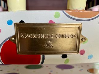 Mackenzie - Childs Wee Rocking Chair Hand Painted Discontinued & Rare Style 8