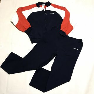 Vintage Adidas Track Suit Set 70s 80s Trefoil Men’s Large Pants Jacket