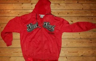 Vintage Off.  Red Karl Kani Track Suit L Rap Hip Hop Fubu Rocawear BBC Gangsta 2