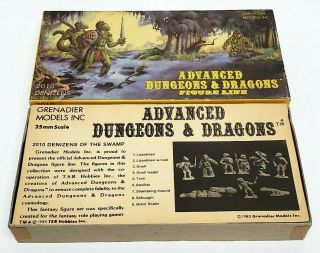 Advanced Dungeons & Dragons Denizens 2010 Grenadier Figure Set 1980 D&D TSR Vtg 2