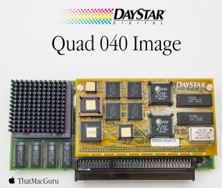 Daystar 040 Quad Image Ultra Rare Dsp / Cpu Accelerator For Apple Macintosh Mac