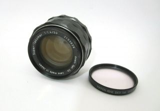 Vtg Asahi Pentax - Takumar 1.  4/50 F1.  4 50mm 49mm Prime Film Camera M42 Lens
