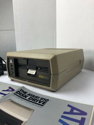 Vintage Atari 810 Disk Drive With Manuals 3