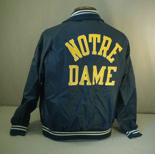 Vintage Notre Dame Fighting Irish Football Sideline Windbreaker Jacket Champion