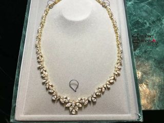 Suzanne Somers Jewelry Vintage 18 Inch Cubic Zirconium Necklace.