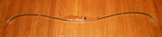 Vintage Lh Recurve Bow / Amf Wing Archery / Falcon 62 " F - 2 - - 1964 30 Lbs