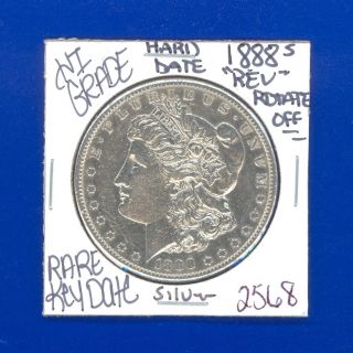 1888 S Morgan Silver Dollar Hi Grade U.  S.  Rare Key Coin 2568