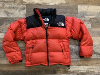 The North Face Red Vintage Nuptse 700 Puffer Jacket X - Small Goose Down 2