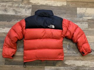 The North Face Red Vintage Nuptse 700 Puffer Jacket X - Small Goose Down 3