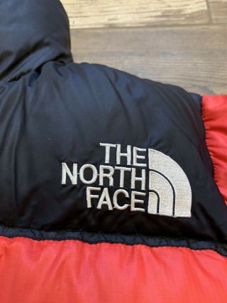 The North Face Red Vintage Nuptse 700 Puffer Jacket X - Small Goose Down 7