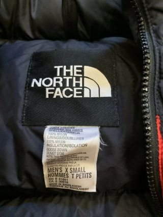 The North Face Red Vintage Nuptse 700 Puffer Jacket X - Small Goose Down 8