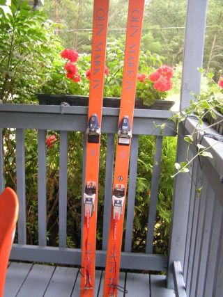 Vintage Olin Mark Iv Downhill Skis W/tyrolia 250 Bindings 72 "