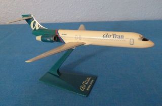 Vintage Airtran Airlines Boeing 717 Jet Plastic Desk Model Airplane 1/200 Scale