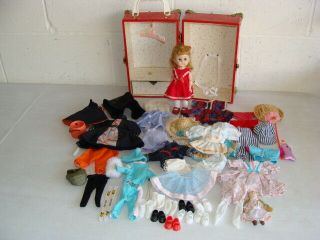 Vintage Vogue Doll Ginny With Carry Case & Over 60 Clothing & Accessory Items