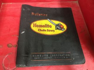 Old Homelite 26lcs Chainsaw Bulletin Binder Vintage Chainsaw Homelite 26 Lcs