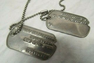 6 Vintage WWII and Vietnam War Dog Tags Air Corps Air Force Veteran 6