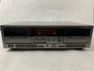 Vintage Jvc Stereo Double Cassette Player Recorder Td - W805 Dolby Hx Pro