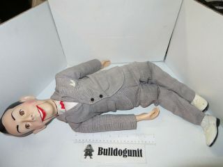 Vintage 1989 26” Pee Wee Herman Matchbox Ventriloquist Doll Large Pee - Wee