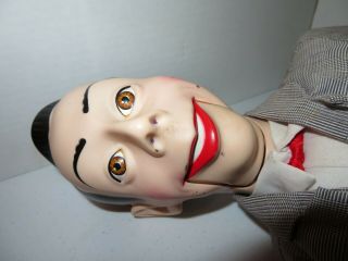 Vintage 1989 26” Pee Wee Herman Matchbox Ventriloquist Doll Large Pee - Wee 2